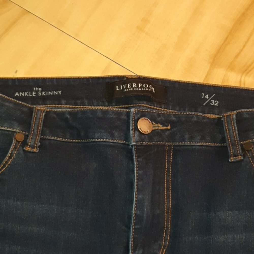 LIVERPOOL HIGH RISE ANKLE SKINNY JEANS